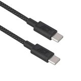 ACT USB 2.0 60W laad- en datakabel USB-C naar USB-C, zwart, 1 meter AC3082