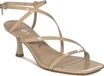 Guess Sandaletten Beige Naturleder 7,5 cm Absatz mit offener quadratischer Spitze und Ferse