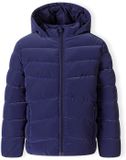 Minoti Gewatteerde Winterjas Meisjes met Capuchon - Puffer - Donkerblauw - Maat 116