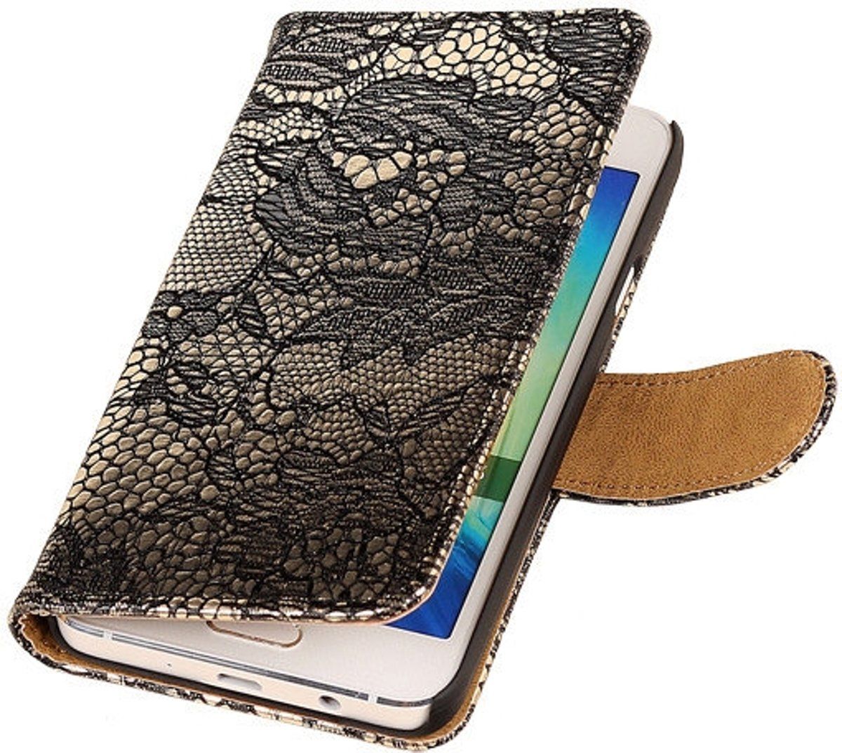 Best Cases Lace Zwart Microsoft Lumia 535 Book/Wallet Case/Cover Hoesje