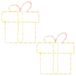 VidaXL Silhouette de fenêtre de Noël avec éclairage loviisa 2 pcs 160 LED