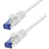 LogiLink CP4051S RJ45 Câble réseau, câble patch CAT 6a S/FTP 2.00 m blanc conducteur CCA, ignifuge, sans halogène 1 pc(s)