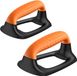 Unyqoos® Push-upstangen Krachttraining Sportgrepen Fitness Parallettes Zacht rubberen handvat Oranje