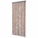 Rideau anti-mouches 100x230 cm chenille beige et marron clair