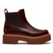 Timberland Stone Street Chelsea-Stiefeletten aus Leder für Damen in Burgunderrot