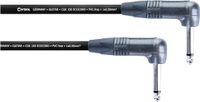 Cordial - 15 cm Gitaar-Patchkabel met Neutrik-Mono Retro Stekkers, Schuine Klinkstekker - ECL ECOCORD-0.15RR