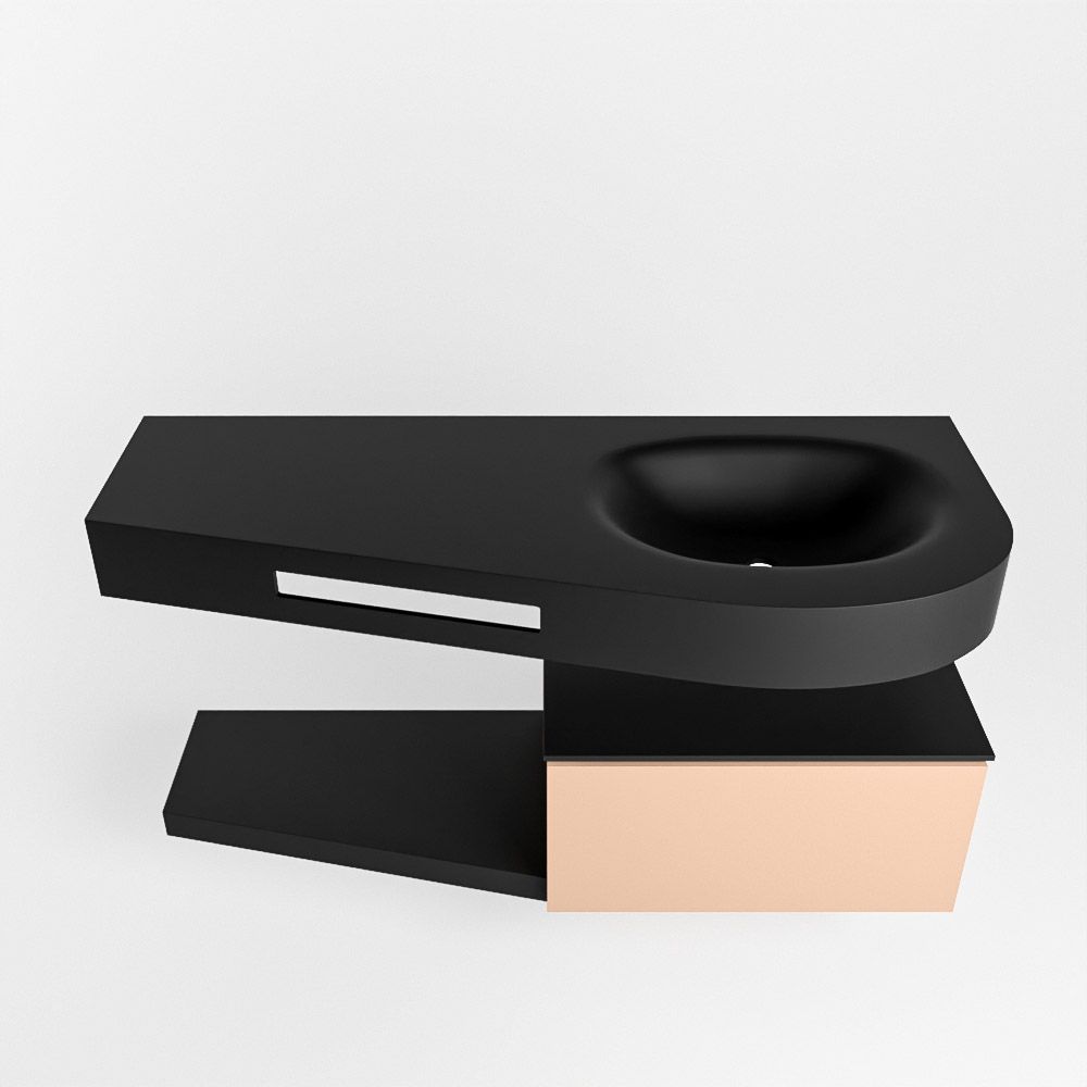 Mondiaz Riva Dulcet Badkamermeubel Rechts 120 Urban & Rosé - 2021 Model