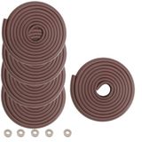 HIMRY® KXD7000, L-vormige randbescherming, extra dik schuimkussen, anti-botsing, bruin, 5 x 5 x 5 x 5 cm