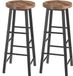 Bol Tabouret de bar Ulla - Hauteur d'assise 71cm - Brun - Set de 2