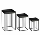 Mica Decorations Beth Bijzettafel – Set van 3 – Zwart