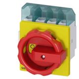 Siemens Lastscheidingsschakelaar Rood, Geel 4-polig 16 mm² 25 A 690 V/AC 3LD21031TL53