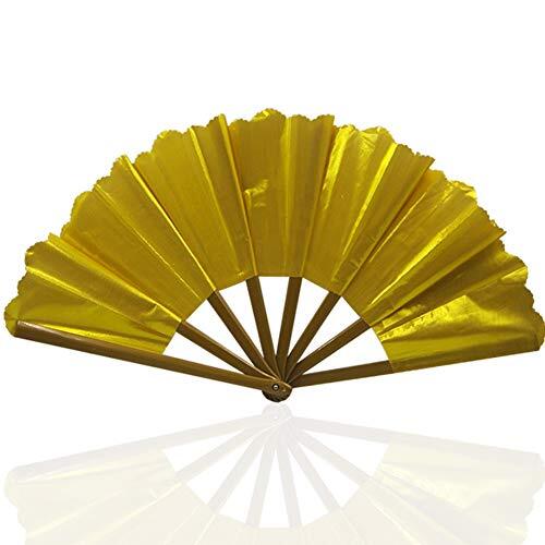 Amyove Magic Prop Fan Thick Restore Broken Fan Grappige Fan Multicolor Magische Press Gold