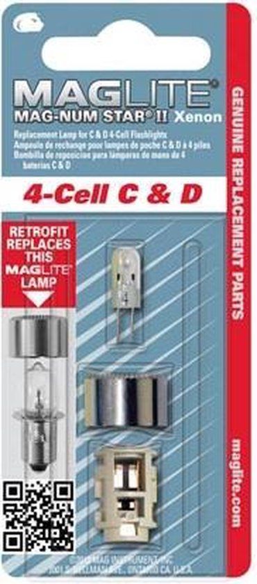 Maglite Reservelampje voor 4-C of 4-D-cell lampen