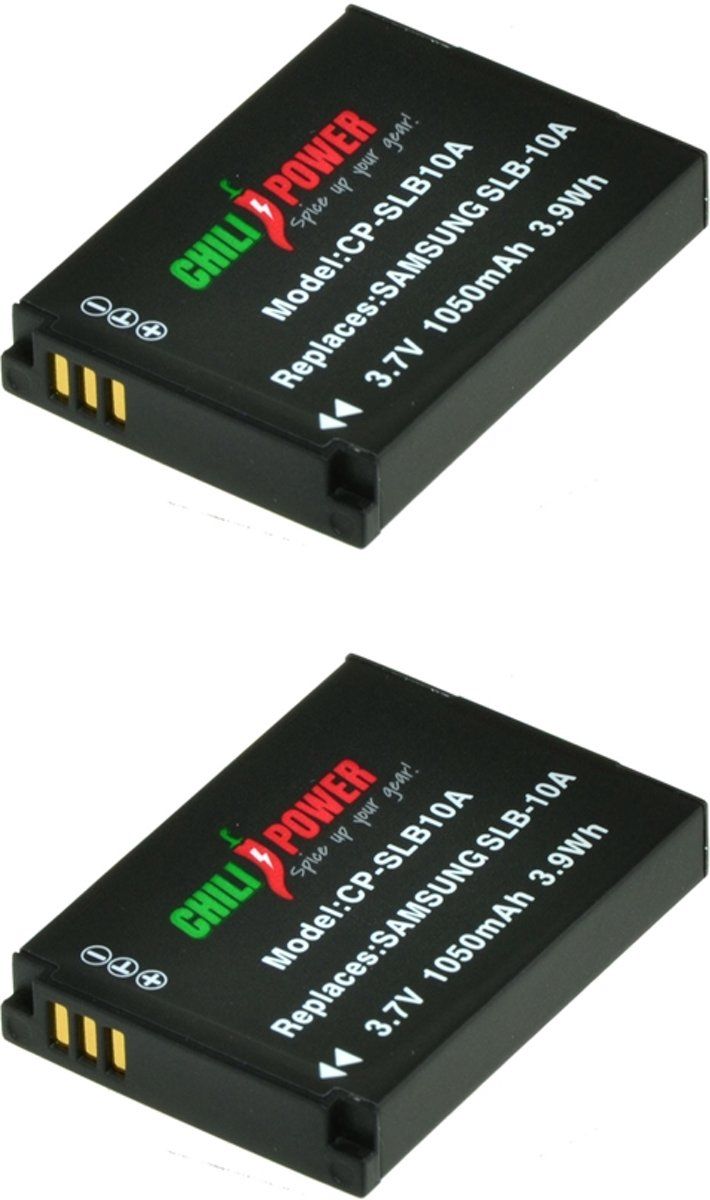 ChiliPower SLB-10A / SBL-10A accu voor Samsung - 1050mAh - 2-Pack