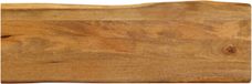 vidaXL Tafelblad met natuurlijke rand 120x40x2,5 cm massief mangohout