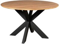 StarFurn Eettafel Madison - Rond Naturel Hout - 150x150x76cm