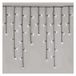 EMOS Led-ijsregen lichtsnoer, 3,6 m kerstlichtketting + 5 m kabel, 200 leds, 8 lichtmodi, voeding met timer 6 uur/18 uur, IP44 voor binnen en buiten, koudwit