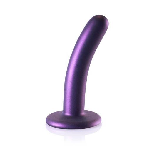 Ouch! Smooth Silicone G-Spot Dildo - 12 cm - Purple