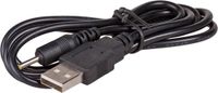 Akyga AK-DC-02 USB DC-kabelstekker 2,5x0,7 mm adapter 5V oplaadkabel 80 cm