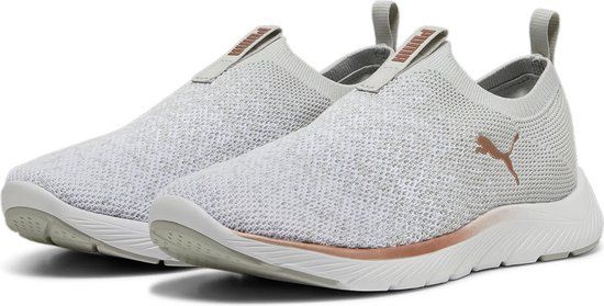 PUMA Softride Premier Slip-On Knit Hardloopschoenen Dames 309834 02 wit - Maat 41