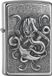 Satin Zippo Aansteker Octopus Chrome
