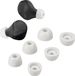kwmobile 6x cover voor oordopjes - Geschikt voor Jabra Elite 75t /65t / Active - Van memory foam in grijs - Maat S, M en L