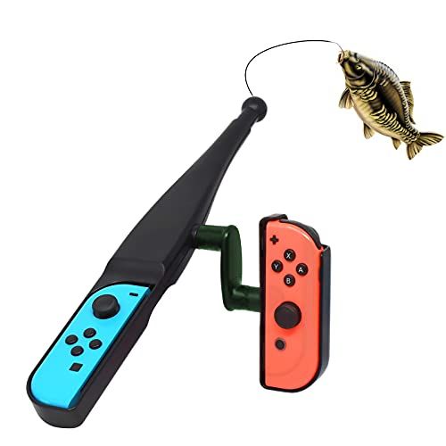 LYCEBELL Hengel voor Nintendo Switch Joy Con Controller - Switch Fishing Game Controller Compatibel met Nintendo Switch Legendary Fishing, Fishing Star World Tour, Bass Pro Shops