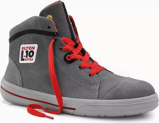 Elten Werkschoenen - VINTAGE Mid ESD S3 - Unisex - Maat 44 - Grijs