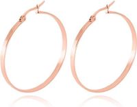 Cilla Jewels Dames oorringen Edelstaal Goudkleurig-60mm