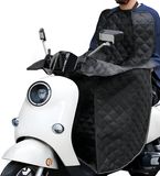 Favoto Beenhoes Scooter Zonbescherming Zomer - Scooter Deken Regenhoes met Reflecterende Strepen Universele Polyester Beenhoes voor Tweewielige Voertuigen met Pedaalaandrijving Zwart