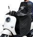 Favoto Beenhoes Scooter Zonbescherming Zomer - Scooter Deken Regenhoes met Reflecterende Strepen Universele Polyester Beenhoes voor Tweewielige Voertuigen met Pedaalaandrijving Zwart