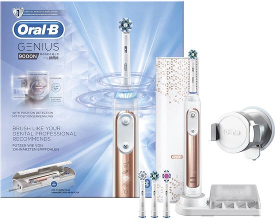 Oral-B Genius 9000N Rosegold Elektrische Tandenborstel Powered by Braun Roségoud