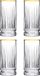 Pasabahce Elysia Longdrinkglazen 28 cl / 280 ml Gouden Rand | Set van 4 Stuks | Geschikt voor Cocktails en Frisdrank | Glas | Vaatwasserbestendig
