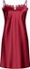 Pastunette Premium - Nachthemd - Scarlet Bloom - Satijn - Kant - Rood - Maat 44