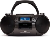 Aiwa BBTC-660DAB/BK: draagbare radio met CD, Bluetooth en USB, cassetterecorder, RDS, FM PLL, Dab+, afstandsbediening, zwart