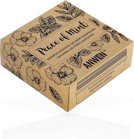 Peace of Mint Shampoo Bar - Normale tot Vette Huid - 75g + Blik