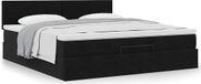 Maison Exclusive - Cadre de lit ottoman avec matelas, noir, 160x200 cm, velours
