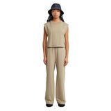 G-Star Double layer wide leg jumpsuit wmn Dames Jumpsuits L Katoen Lichtbruin