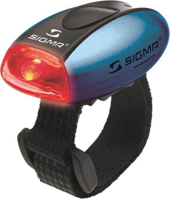 Sigma Micro - Verlichtingsset - LED Achterlicht - Batterij - Zwart/Blauw/Rood