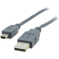 Kramer Electronics USB-A naar USB Mini-B 2.0 kabel, 3m, Zwart