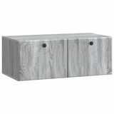 vidaXL Wandmontage TV-kast 78,5 x 41 x 30 cm Grijs Sonoma Bewerkt hout