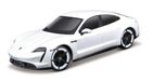 Maisto Tech 82339 - Voiture télécommandée - Porsche Taycan Turbo S (blanc, échelle 1:24)