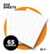 Blake Puur etiketten, 65 stuks per A4-vel, 500 vellen, zelfklevende adresprinterlabels, 38,1 x 22,2 mm