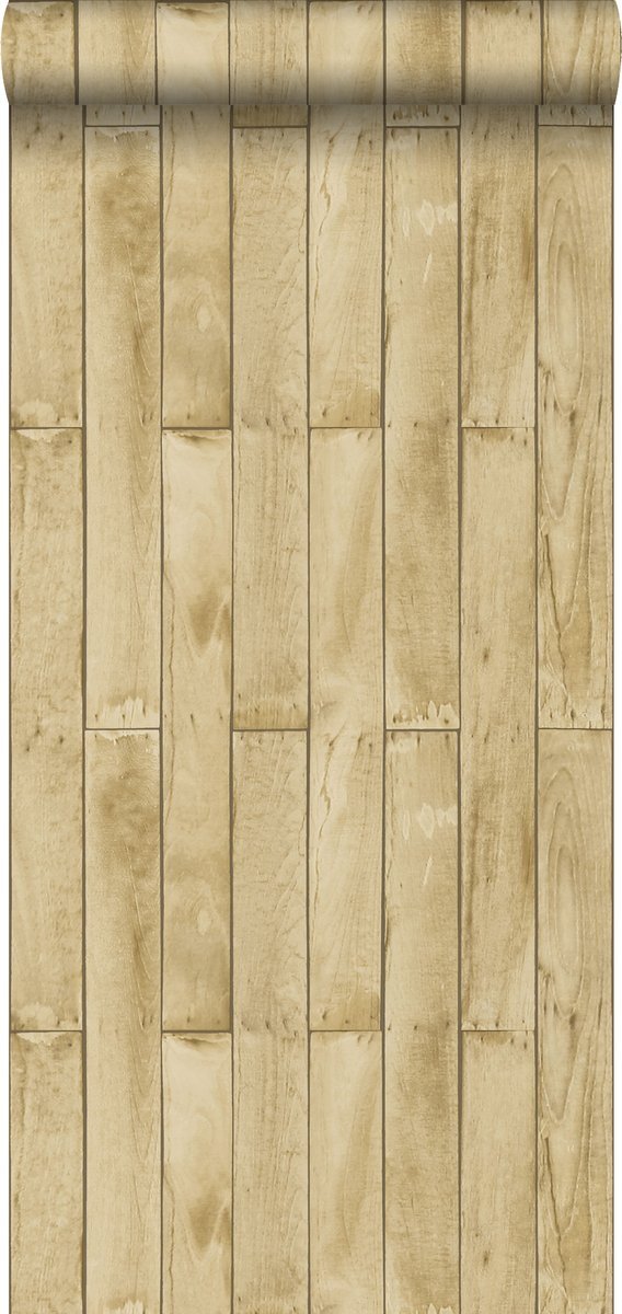 Esta Home behang houtlook beige en bruin - 137744 - 53 cm x 10,05 m