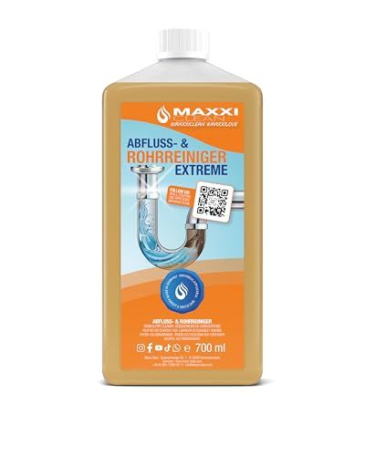Maxxi Clean Rohrreiniger, Abflussreiniger Abflussfrei EXTRA STARK, 700 ml
