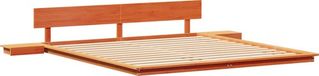 vidaXL Cadre de lit - Brun - 200 x 200 cm - Bois