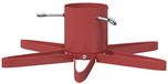 vidaXL Kerstboomstandaard Rood Staal 50 x 50 x 15,5 cm