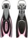 CRESSI Frog Plus Fins Black/Pink XS/S – verstelbare duikvin, zwart/roze, uniseks, volwassenen