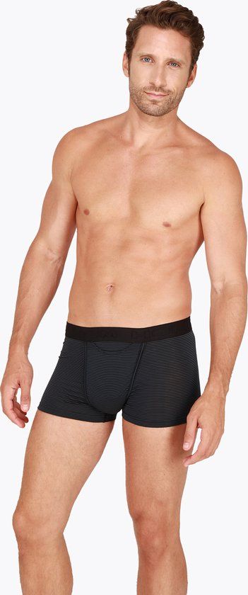 HOM Simon Boxer Briefs HO1 Men's Boxer Shorts - Black Striped - Size XXL