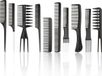 Xanitalia Set de 10 peignes pour barbe et cheveux - Noir